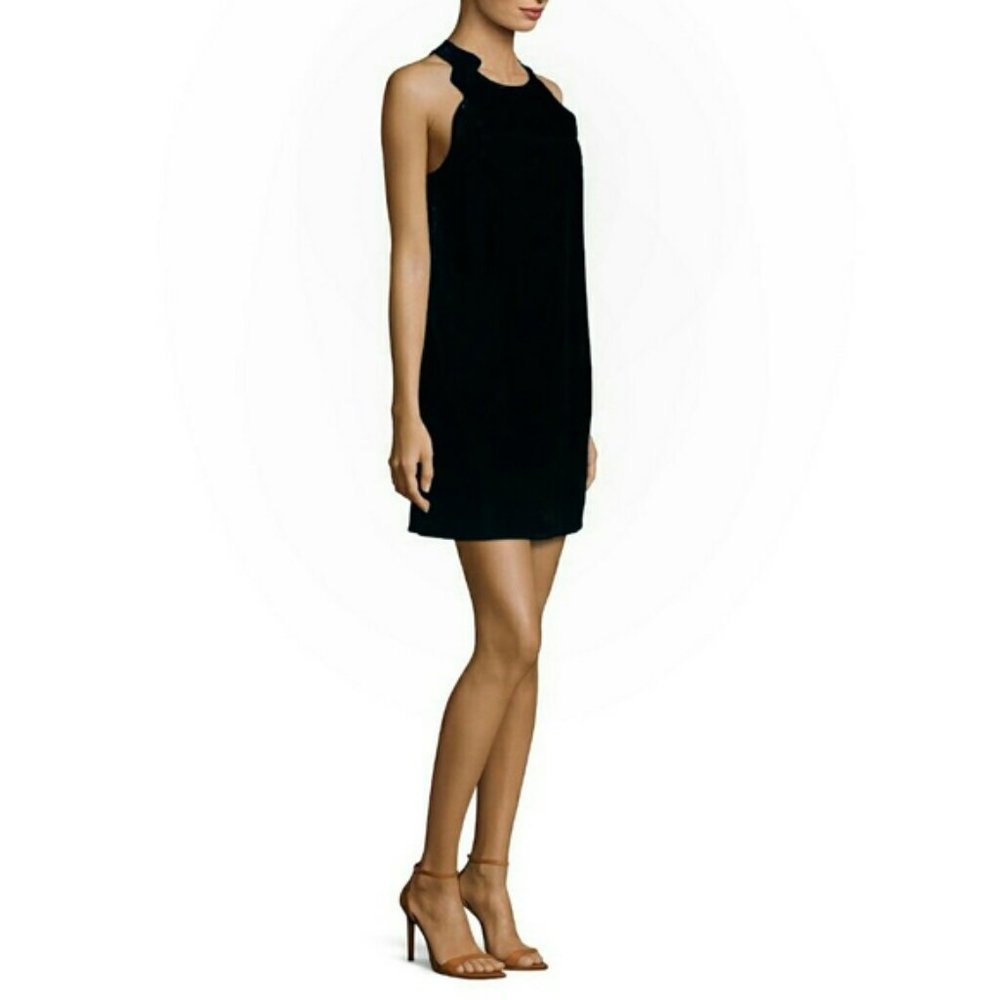 3.1 Phillip Lim scalloped shoulder black dress 2